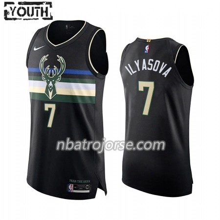 Barn Milwaukee Bucks Tröja Ersan Ilyasova 7 2019-20 Nike Statement Edition Swingman